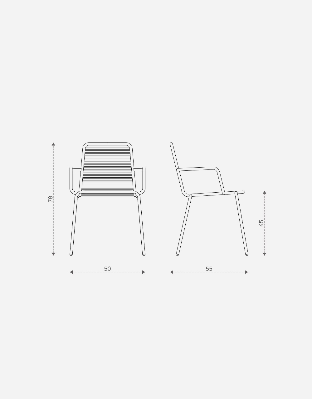 Outdoor Chair With Armrests - Image 3